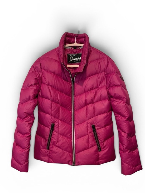 Guess Jackets & Blazers - GUESS Puffer Jacket Purple Magenta Quilted Down Blend Puffer Coat Women Med